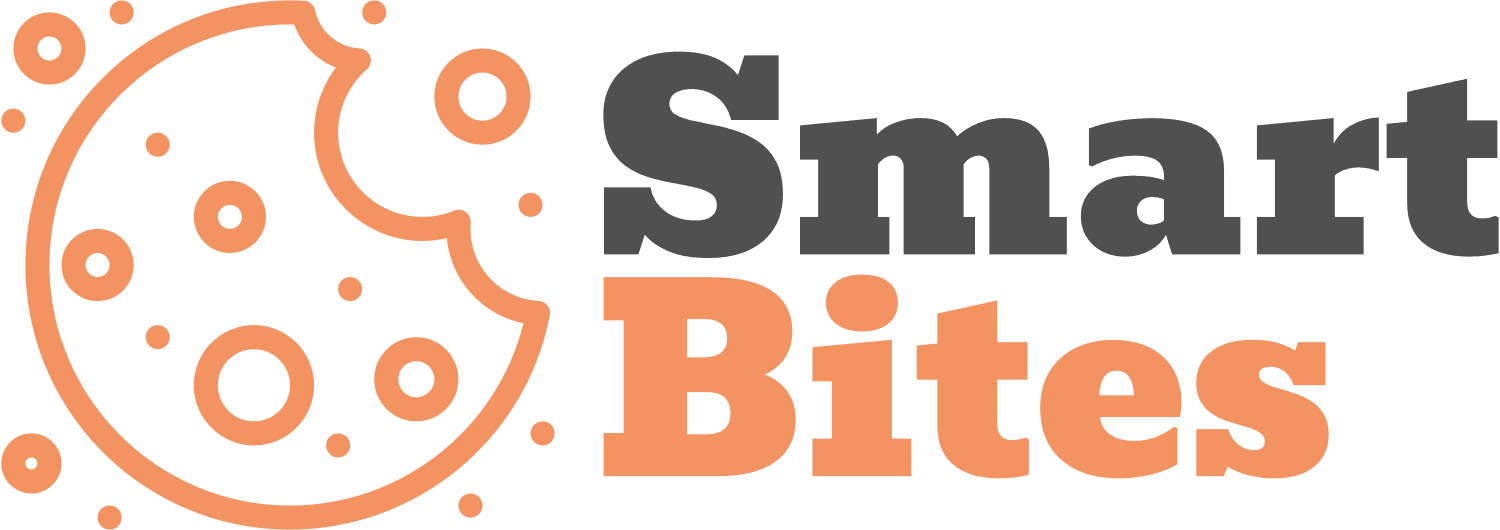 Logo Smart Bites cu biscuit mușcat